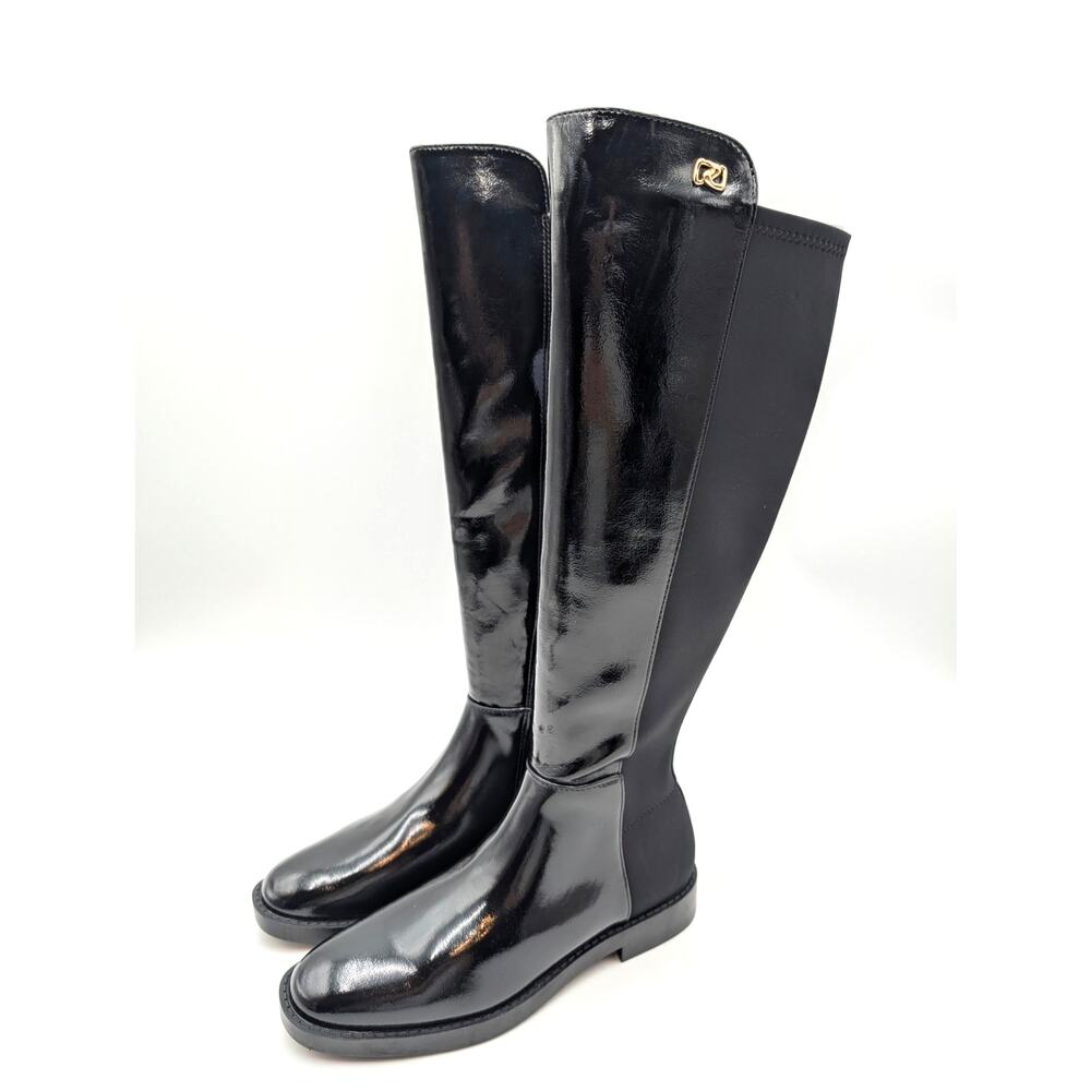 Aerosoles Trapani Knee High Boots Round Toe Women's Black Size US5.5 EU36